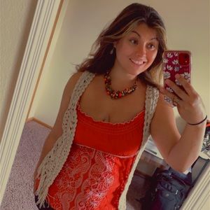 Short sleeve bohemian style shawl